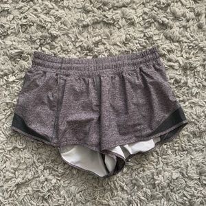 Gray Lululemon Hotty Hot Shorts 8